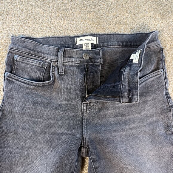 Madewell Jeans Womens Size 29P Petite Kick Out Full Length Denim Ankle Slit F631 - Picture 4 of 16